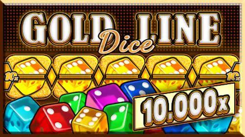 Gold Line Dice